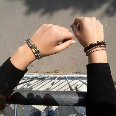 REBEL & ROSE REBEL & ROSE Armband | Winter Glow | 6 mm | RR-60060-G