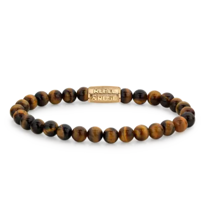 REBEL & ROSE REBEL & ROSE Armband | Tiger Lily | 6 mm | RR-60120-G