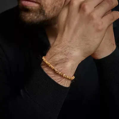 REBEL & ROSE REBEL & ROSE Armband | Roll The Dice Woodstock | 4 mm