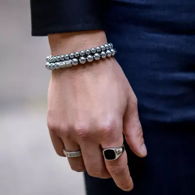 REBEL & ROSE REBEL & ROSE Armband | Silver Shine | 4 mm