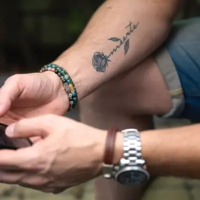 REBEL & ROSE REBEL & ROSE Armband | Slices Indian Summer| 4 mm | RR-40082-S