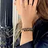 REBEL & ROSE REBEL & ROSE Armband | Mix Black Madonna | Agaat | 4 mm | RR-40061-G