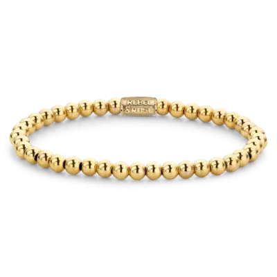 REBEL & ROSE REBEL & ROSE Armband | Goudkleurig | 4 mm | RR-40038-G