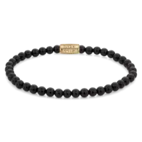 REBEL & ROSE REBEL & ROSE Armband  | Black Velvet | 4 mm