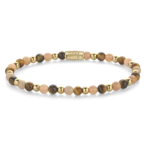 REBEL & ROSE REBEL & ROSE Armband | Sunset Beach | Goldplated | 4 mm
