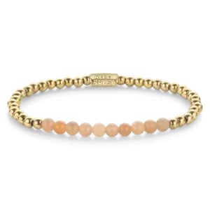 REBEL & ROSE REBEL & ROSE Armband | Sunstone meets Yellow | 4 mm