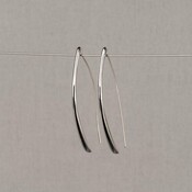 JEH JEWELS JEH JEWELS Oorbellen | Oorhanger zilver oxy split | 21445