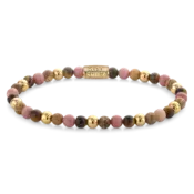 REBEL & ROSE REBEL & ROSE Armband | Winter Glow | Goldplated | 4 mm | RR-40101-G