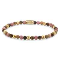 REBEL & ROSE REBEL & ROSE Armband | Winter Glow | Goldplated | 4 mm