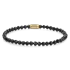 REBEL & ROSE REBEL & ROSE Armband | Black Glam Rocks | 4 mm | RR-40153-G