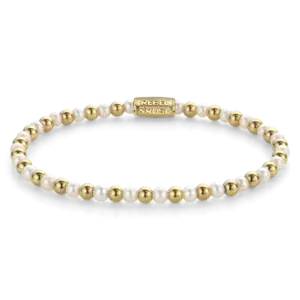 REBEL & ROSE REBEL & ROSE Armband | Mix Pearl Gem | 4 mm