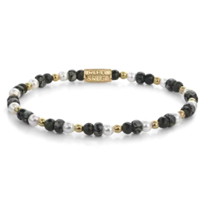 REBEL & ROSE REBEL & ROSE Armband | Green Glam Rocks Party | 4 mm