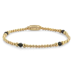 REBEL & ROSE REBEL & ROSE Armband | Touch of Green Glam Rocks | 4 mm