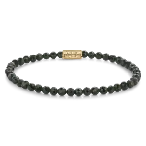 REBEL & ROSE REBEL & ROSE Armband | Green Glam Rocks | 4 mm