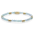 REBEL & ROSE REBEL & ROSE Armband | Blue Sky | Aquamarijn | 4 mm | RR-40138-G