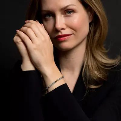 REBEL & ROSE REBEL & ROSE Armband | Blue Sky | Aquamarijn | 4 mm | RR-40138-G