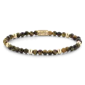 REBEL & ROSE REBEL & ROSE Armband | Tiger Lily | Goudkleurig ion-plated | 4 mm