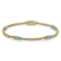 REBEL & ROSE REBEL & ROSE Armband | Touch of Turquoise | 4 mm