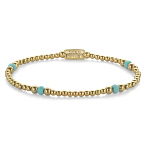 REBEL & ROSE REBEL & ROSE Armband | Touch of Turquoise | 4 mm