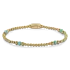 REBEL & ROSE REBEL & ROSE Armband | Touch of Turquoise | 4 mm | RR-40142-G