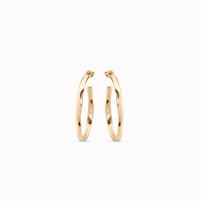 UNOde50 UNOde50 Oorbellen  | OHMMM | VERGULD | Ovale Creolen | PEN0419ORO0000U
