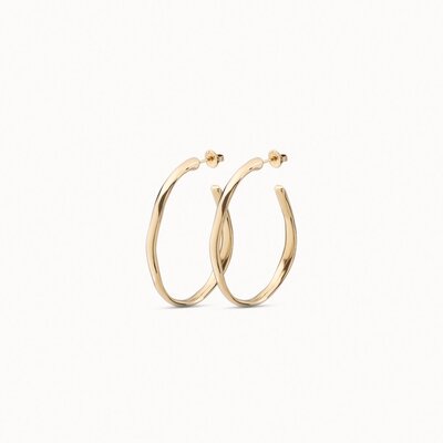 UNOde50 UNOde50 Oorbellen  | OHMMM | VERGULD | Ovale Creolen | PEN0419ORO0000U