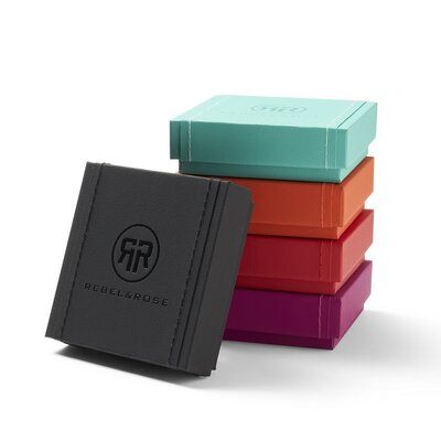 REBEL & ROSE REBEL & ROSE Armband | Mix Tiger Turquoise | Goudkleurig ion-plated | 4 mm | RR-40063-G