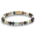 REBEL & ROSE REBEL & ROSE Armband | Spring Shine | Goudkleurig ion-plated | 6 mm
