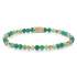 REBEL & ROSE REBEL & ROSE Armband | Green Morning Vibes | Goudkleurig ion-plated | 4 mm  | RR-40122-G