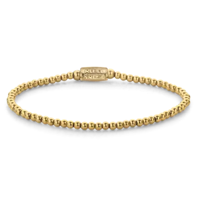 REBEL & ROSE REBEL & ROSE Armband | Goudkleurig | 3 mm | RR-30001-G