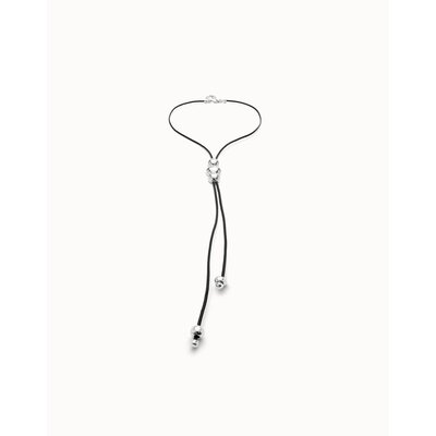 UNOde50 UNOde50  Ketting | SER INTREPIDA | LANGE KETTING | LEER | COL1998MARMTL