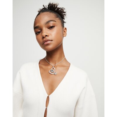 UNOde50 UNOde50  Ketting | SER EXPRESIVA | HART MET ZWART KRISTAL | COL1989NGRMTL