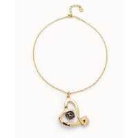 UNOde50 UNOde50  Ketting | SER EXPRESIVA | VERGULD | HART MET KRISTAL | SS25