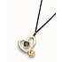 UNOde50 UNOde50  Ketting | SER EXPRESIVA | VERGULD | HART MET KRISTAL | COL2012NGRORO