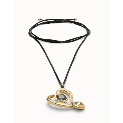 UNOde50 UNOde50  Ketting | SER EXPRESIVA | VERGULD | HART MET KRISTAL | COL2012NGRORO