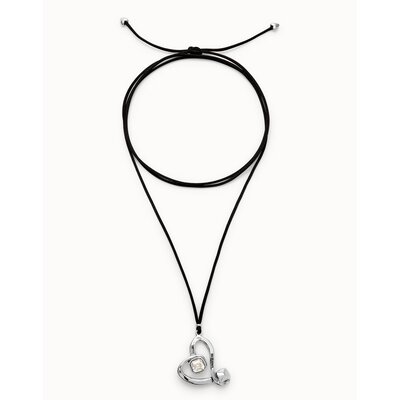 UNOde50 UNOde50  Ketting | SER EXPRESIVA | HART MET WIT KRISTAL | COL2012CRSMTL