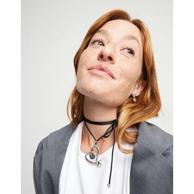 UNOde50 UNOde50  Ketting | SER EXPRESIVA | HART MET WIT KRISTAL | COL2012CRSMTL