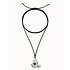 UNOde50 UNOde50  Ketting | SER EXPRESIVA | HART MET ZWART KRISTAL | COL2012NGRMTL