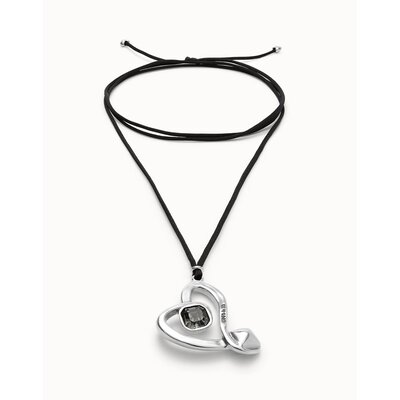 UNOde50 UNOde50  Ketting | SER EXPRESIVA | HART MET ZWART KRISTAL | COL2012NGRMTL