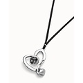 UNOde50 UNOde50  Ketting | SER EXPRESIVA |  HART MET ZWART KRISTAL | SS25