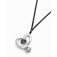 UNOde50 UNOde50  Ketting | SER EXPRESIVA |  HART MET ZWART KRISTAL | SS25