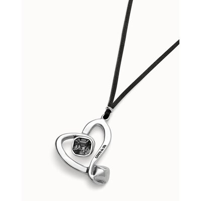 UNOde50 UNOde50  Ketting | SER EXPRESIVA | HART MET ZWART KRISTAL | COL2012NGRMTL