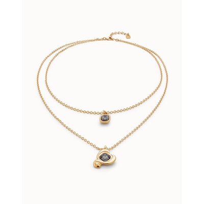 UNOde50 UNOde50  Ketting | SER EXPRESIVA | VERGULD | DUBBELE KETTING | COL2002NGRORO