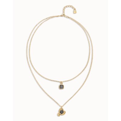UNOde50 UNOde50  Ketting | SER EXPRESIVA | VERGULD | DUBBELE KETTING | COL2002NGRORO