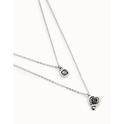UNOde50 UNOde50  Ketting | SER EXPRESIVA | DUBBELE KETTING | COL2002NGRMTL