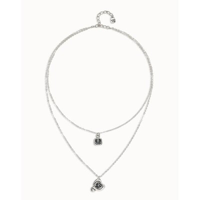 UNOde50 UNOde50  Ketting | SER EXPRESIVA | DUBBELE KETTING | COL2002NGRMTL