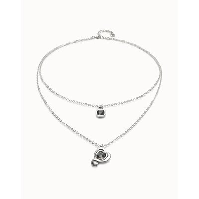 UNOde50 UNOde50  Ketting | SER EXPRESIVA | DUBBELE KETTING | COL2002NGRMTL