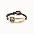 UNOde50 UNOde50 Armband | SER EXPRESIVA | VERGULD | LEER | ZWART KRISTAL | PUL2513NGRORO