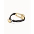 UNOde50 UNOde50 Armband | SER EXPRESIVA | VERGULD | LEER | ZWART KRISTAL | PUL2513NGRORO