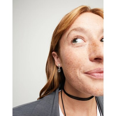 UNOde50 UNOde50 Oorbellen | SER EXPRESIVA | ZWART KRISTAL | PEN0998NGRMTL